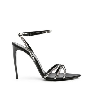 생로랑 아바 라인스톤 장식 샌들 105mm