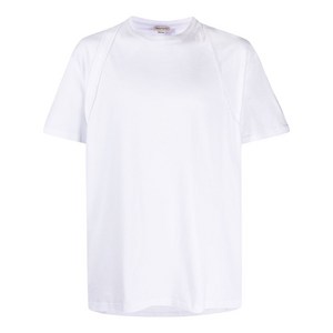 알렉산더맥퀸 비대칭 패널 티셔츠, 화이트계열, Standard M