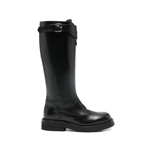 알렉산더맥퀸 컨트리사이드 버클 레더 롱 부츠, Italy 37.5(KR 245), 블랙계열