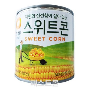 청정원 스위트콘 통조림, 340g, 1개