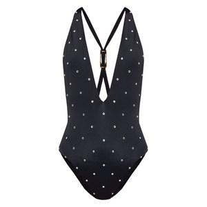 베르사체 크리스털 장식 원피스 수영복, 블랙계열, Numeric 4(KR 88)