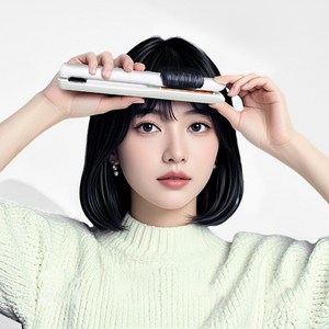 Darlisex 무선 고데기/판고데기 2in1USB충전용 4단계 온도조절 고데기