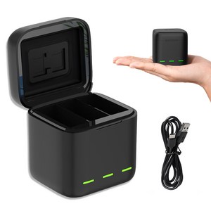 고프로 12 11 10 9 충전기 텔레신 트리플 큐브