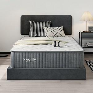 Novilla 스프링 싱글 침대 매트리스 포켓 슈퍼싱글 매트 1인용