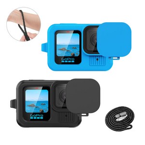 고프로13 실리콘 케이스 커버 + 렌즈캡 랜야드 넥스트랩