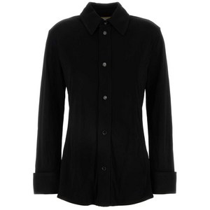 보테가 베네타 턴업 커프스 셔츠, 블랙계열, Italy 38