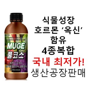 식물성장호르몬제!옥신함유!풀코스! 최저가로 모십니다., 1개, 500ml