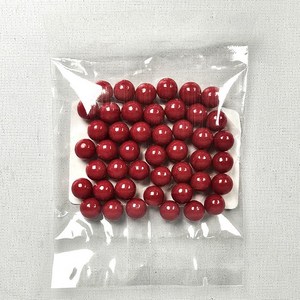 로켓그로스]식용 레드구슬 초콜릿 샤이니볼 레드 크리스마스 장식 루돌프 코 데코레이션 소포장 S (약), 15g, 1개