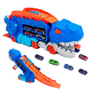 베비몽 우걱우걱 공룡 자동차 카캐리어 3in1 장난감 미니카 세트