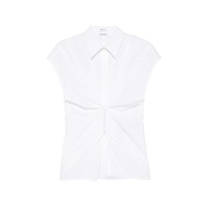 알렉산더맥퀸 개더 반소매 셔츠, 화이트계열, Italy 40(KR 55)