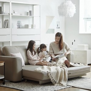 한샘 매그 라운지 가죽 소파베드 방문설치