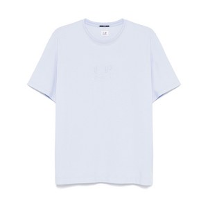 C.P.컴퍼니 로고 자수 피케 티셔츠