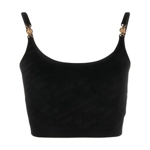 베르사체 라 그레카 메두사 '95 니트 크롭 탑