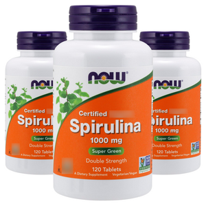 나우푸드 스피루리나 1000mg 타블렛, 120정, 3개