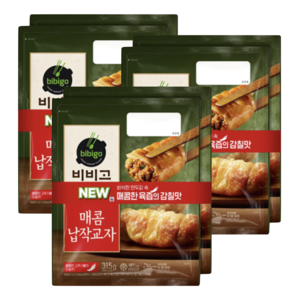 비비고 매콤 납작교자 315g 2개입 x 3봉 (총6봉), 6개
