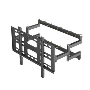 UNHO 대형 벽걸이 TV 거치대 40-85인치 하중 100KG 앞뒤 좌우 각도조절 브라켓 철제