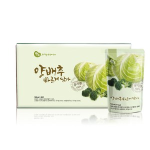 참든 유기농 양배추즙 양배추 바르게 담아 100ml x 30포, 1박스(30포)