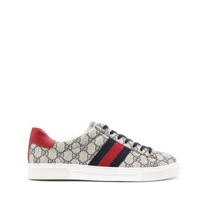 구찌 에이스 스니커즈, UK 8(KR 270), 베이지계열+블루계열