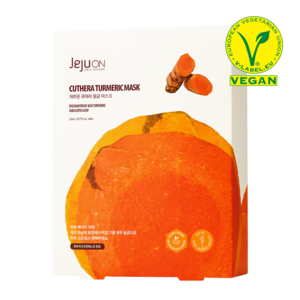 [JEJUON] 제주온 비건 약산성 화해 주의성분 무첨가 큐테라 울금 마스크 1세트(8장), 8개