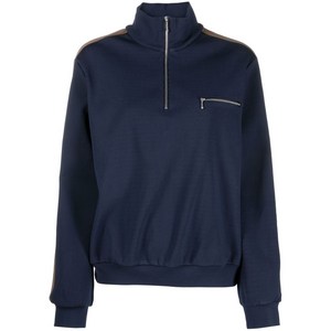 토리 버치 사이드 스트라이프 디테일 스웨트셔츠, 블루계열, Standard M(KR L)