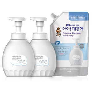 아이깨끗해 프리미엄 핸드워시 450ml x 2 + 리필600ml (퓨어로즈향), 힐링코튼향, 1개