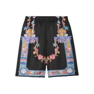 베르사체 코랄 시어터 프린트 쇼츠, 블랙계열, Italy 54(KR 115)