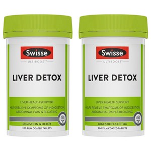 스위스 울티부스트 리버 디톡스 필름코팅 타블렛, 200정, 2개