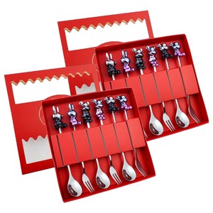 Xingcheng 럭셔리 티스푼 + 포크 세트