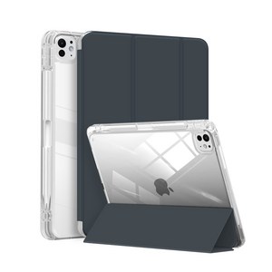 니하 아이패드 파인 투명 애플펜슬 수납 케이스