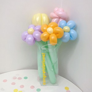 DIY 요술 풍선 마카롱 꽃다발 + 레터링 + 칠링백 세트 by 파티아일랜드, DIY 요술 풍선 마카롱 꽃다발 세트, 1개