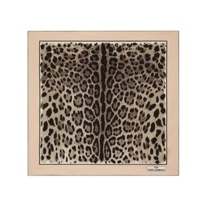 돌체앤가바나 킴 돌체앤가바나 레오파드 프린트 실크 스카프