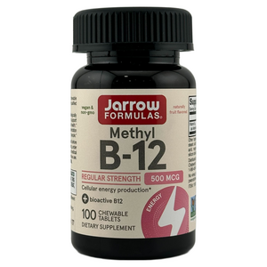 Jarrow Formulas 메틸 B-12 500 mcg 체리 로젠지, 100개입, 100정, 1개