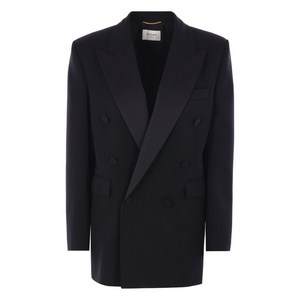 생로랑 울 블레이저