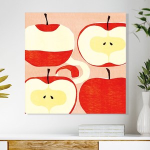 세잔느화실 행운 액자 돈들어오는 풍수인테리어 사과그림 apple 4cuts, 48x48cm