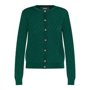 베르사체 버튼 크루 넥 가디건, 그린계열, Italy 42(KR 66)
