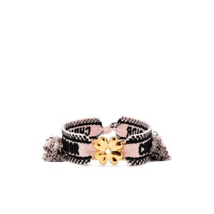 디올 플라워 참 태슬 브레이슬릿