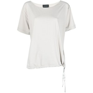 엠포리오아르마니 사이드 타이 디테일 티셔츠