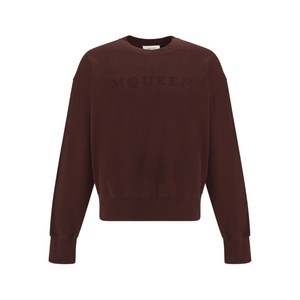 알렉산더맥퀸 로고 프린트 스웨트셔츠, 브라운계열, Standard L
