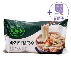 코스트코 비비고 바지락 칼국수 321G X 6 (6인분) [아이스박스] + 더메이런손소독제, 6개