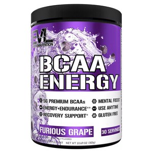 EVLUTIONNUTRITION BCAA 에너지 퓨리어스 그레이프