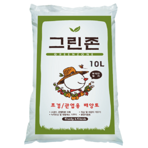 [모종심는아빠] 분갈이용 식재 배양토 그린존 10L, 1개