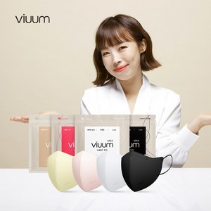 viuum 푸름웰니스 라이트핏 새부리형 마스크 대형 KF94, 25개입, 4개, 베이지