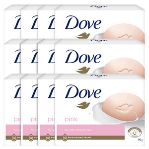도브 뷰티바 비누 핑크, 90g, 12개입