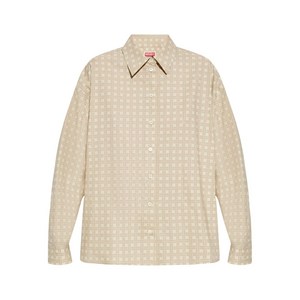 겐조 코튼 혼방 셔츠, 베이지계열, France 38