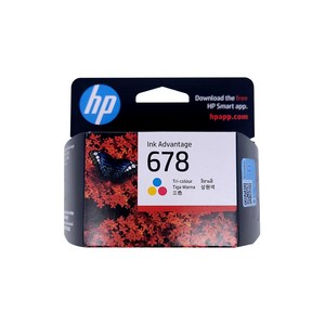 HP NO.678 정품잉크 CZ107AA CZ108AA Deskjet Ink Advantage 3515 1015 4515 3545 2545 2645 4645e, NO.678 (CZ108AA) 컬러/정품, 1개