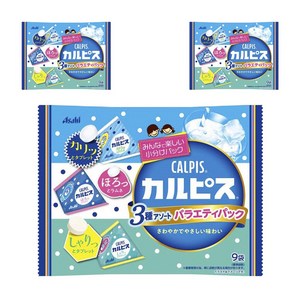 칼피스 3종 어쏘트 버라이어티 팩 9개입, 67g, 3개