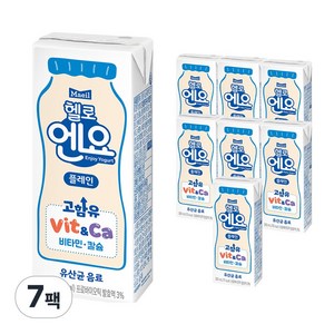 엔요 유산균음료 플레인, 200ml, 7개