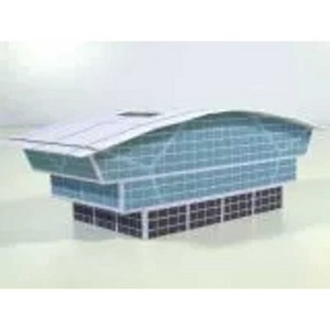 공항 모형 미니어처 다이캐스트 1400 위성 터미널 건물 3D종이모델 DIY 비행기, 제1터미널, 1개