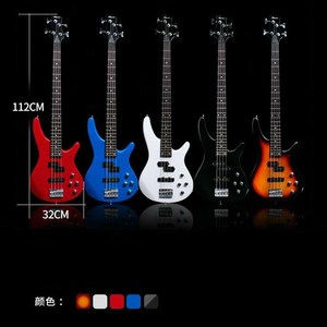 (+스피커)고급 목재 입문 초급 일렉 기타 베이스, 고급1(실내연습)베이스+15W스피커