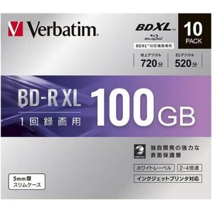 버바팀 공디스크 Vebatim BD-R XL 100GB 블루레이 디스크 10팩, 10개